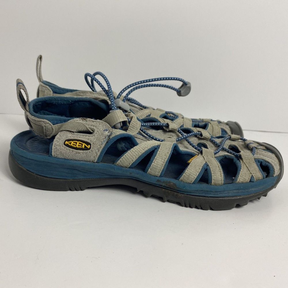 Keen Women's Size 9 Whisper Waterproof Sport Hiking Sandals Blue Gray